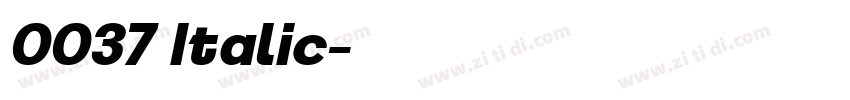 0037 Italic字体转换 0037 Italic字体转换